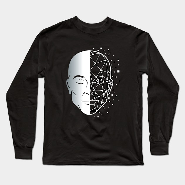 Spiritual Side and Realistic Side Long Sleeve T-Shirt by newledesigns